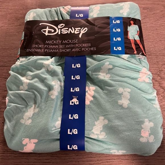 Disney Mickey Short Pyjama set w/ pockets (M/L) - new with tag - Picture 7 of 8